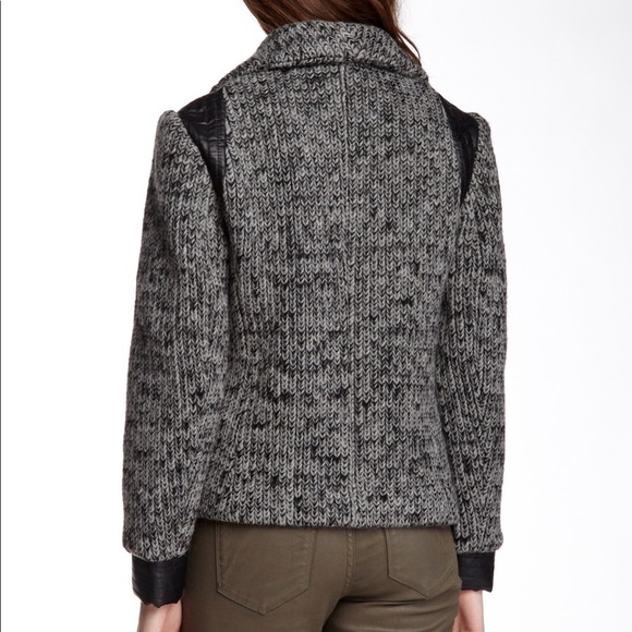 - Stella & Jamie Grenoble Faux Leather/wool jacket - Picture 2 of 3